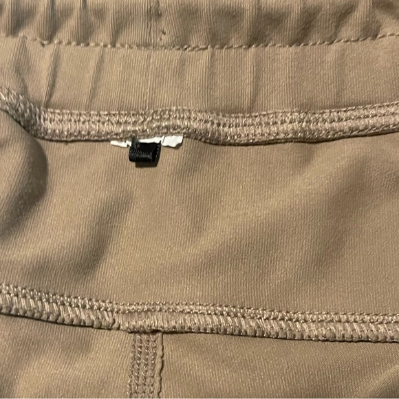 Women's Alphalete Small Leggings Pants Drawstring Khaki Joggers Light Mocha - Picture 6 of 9